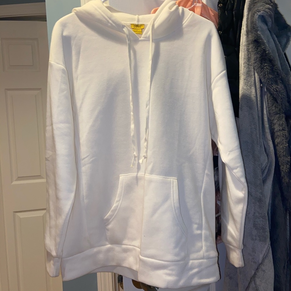 White hoodie